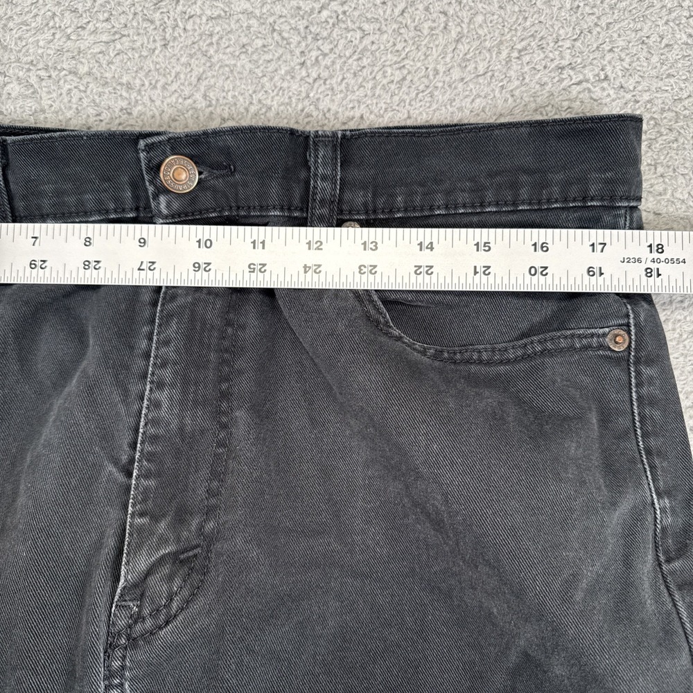 LEVIS 513 Jeans Mens 36x30 Black Denim Slim Straight Leg Soft - Picture 3 of 11